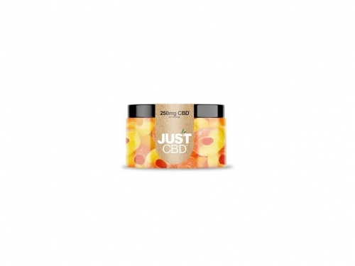 Just CBD Gummy Peach Rings 250 mg-500 mg CBD CBD mg: 250