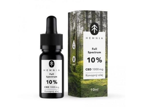 Hemnia Full Spectrum CBD Κάνναβη έλαιο 10%, 1000 mg, 10 ml