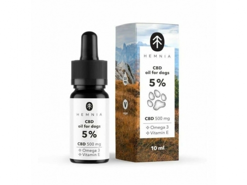 Hemnia CBD έλαιο για σκύλους 5 %, 500 mg, 10 ml