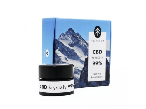Hemnia CBD κρύσταλλοι κάνναβης 99%, 500 mg CBD, 1 γραμμάριο