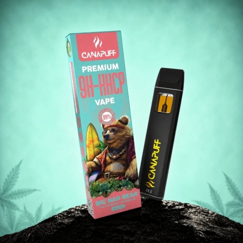 9H-HHCP Vape Big Bad Bear 99% - Μίας χρήσης - CanaPuff - 1 ml