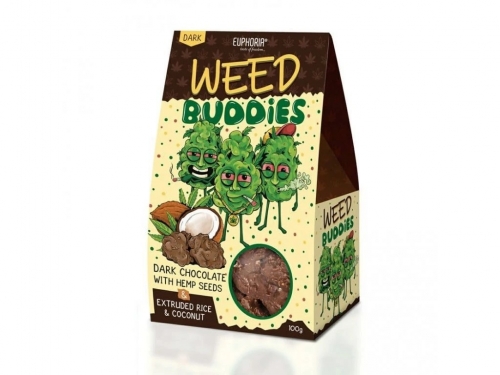Euphoria Weed Buddies με σπόρους κάνναβης, ρυζάκια και καρύδα 100 g